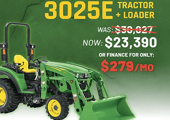 John Deere 3032e tractor package Product Image