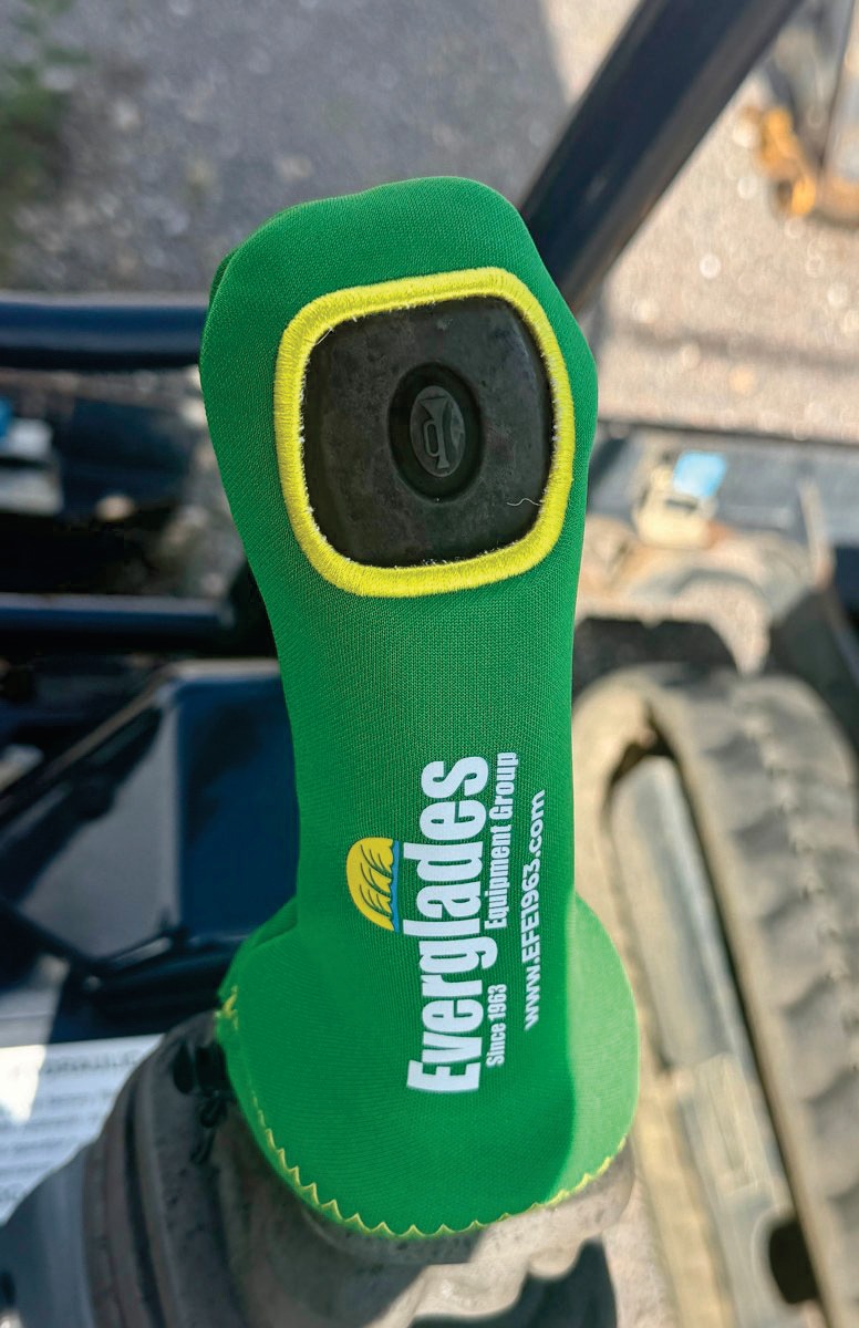 Custom Everglades EquipGrips joystick grip