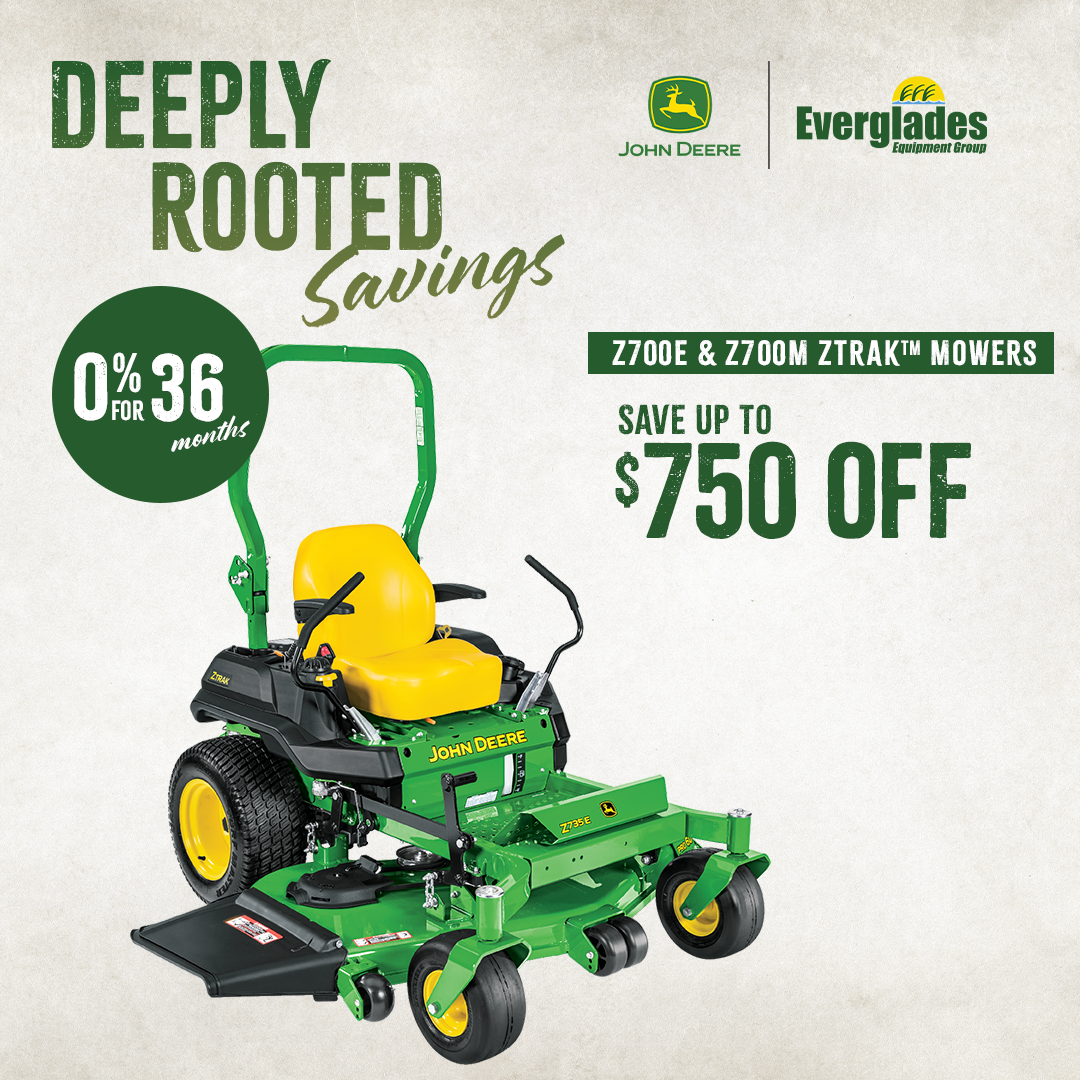 John Deere Z700 Series mower offer